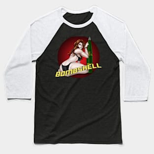 Bombshell Pinup Baseball T-Shirt